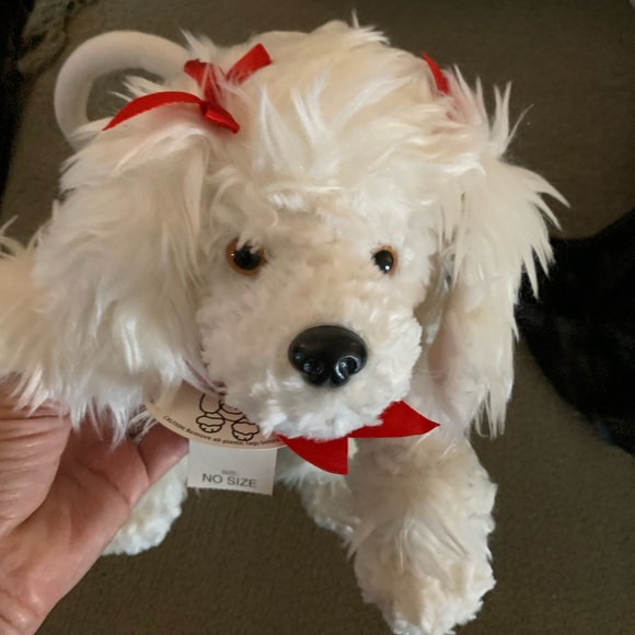 New Vintage Olly & Friends Dog White Poodle Bag “Empress Emily” Double handles - Picture 1 of 9